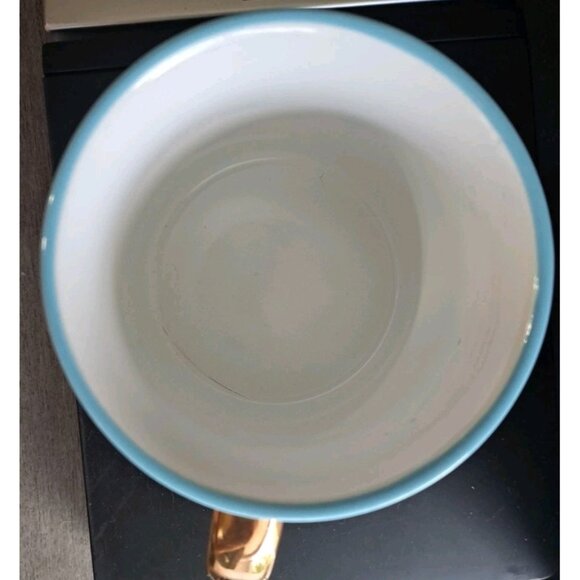 Lilly Pulitzer Mug Multicolor Underwater Design With Gold Colored Handle FLAW - Picture 7 of 9